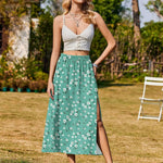Zeagoo Skirt Women's Elegant Printed Skirt Boho Beach Skirt (DE Only)
