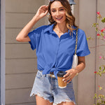 Zeagoo Women's Blouse Short Sleeve Shirts (DE Only)