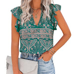 Shirts Short Sleeve Loose T Shirt Blouses - Zeagoo (Us Only)