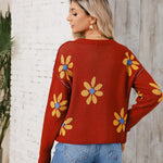 Zeagoo Women's Crew Neck Cropped Sweater Long Sleeve Knit Tops