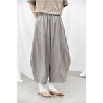 Womenâ€™s Plaid Anti-wrinkle Curved Trousers