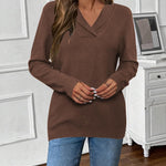 Zeagoo Sweaters for Women Long Sleeve Shirts V Neck Knit Pullover