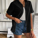 Zeagoo Women Linen Button Down Shirt