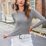 Zeagoo Women's Basic T-Shirt Long Sleeve Y2K Crop Tops (DE Only)
