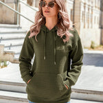Zeagoo Hoodie Oversize Hoodie Casual Waffle Pullover (DE Only)