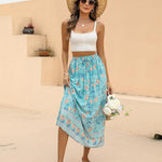 Zeagoo Women's Boho Floral Skirt