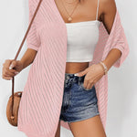 Zeagoo Short Sleeve Crochet Kimonos Open Front Cover Ups