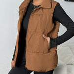 Zeagoo Women Puffer Vest Winter Warm Zip Up Padded Outerwear