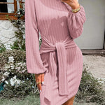 Zeagoo Women's Casual Knit Dress Long Sleeve Bodycon Dress