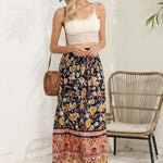 Zeagoo Women's Boho Floral Skirt