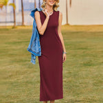 Zeagoo Maxi Dresses Summer Dress Sleeveless Beach Dress (DE Only)