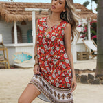 Zeagoo Dresses Women's Sleeveless Bohemian Dress (DE Only)