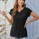 Zeagoo Short Sleeve Shirts Loose Fit V Neck T Shirts