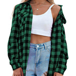 Long/Roll Up Sleeve Cotton Plaid Shirts - Zeagoo (Us Only)