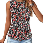 Zeagoo Ruched Tank Tops Dressy Casual Shirts