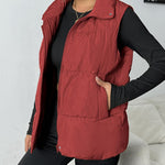 Zeagoo Women Puffer Vest Winter Warm Zip Up Padded Outerwear
