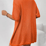 Zeagoo Short Sleeve Crochet Kimonos Open Front Cover Ups