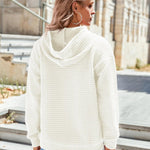 Zeagoo Hoodie Oversize Hoodie Casual Waffle Pullover (DE Only)