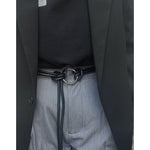 Retro Casual Braided Waist Rope Ring Belt