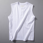 Wide Shoulder Sleeveless T-Shirt