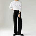 Straight-leg Wrinkle-resistant Drape Trousers
