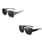 Polarised Round Cat-Eye Sunglasses