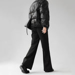 Flared Retro Wool Casual Trousers