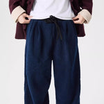 Thickened Faux Lamb Wool Loose Casual Harem Pants