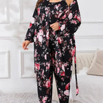 Women's Camisole, Robe & Trouser Lounge Set