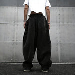 Retro Drawstring Wide-leg Harem Pants
