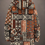 Serena Mosaic Art Hooded Jacket