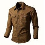 Men's Utility Pocket Long Sleeve Shirt