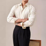 Italian Style One-piece Collar Casual Business Shirt