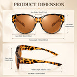 Polarised Round Cat-Eye Sunglasses