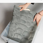Cobblestone Embossed Bathroom Mat