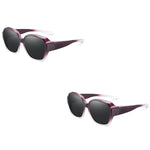 Polarised Round Cat-Eye Sunglasses