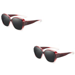 Polarised Round Cat-Eye Sunglasses