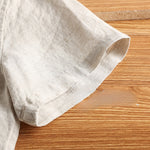 Linen Thin Retro Casual Stand Collar Shirt