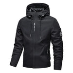 Men's Lightweight Drawstring Hooded Jacket