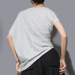 Irregular Loose Bat Sleeve T-shirt