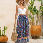 Zeagoo Women's Boho Floral Skirt