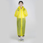 Long Hooded Waterproof Rain Poncho