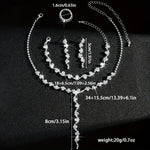 VALERINE | HIGH-END SPARKLE FLOWER JEWELRY SET