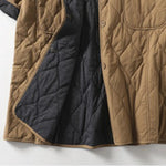 Quilted Crew Neck Loose Retro Jacket