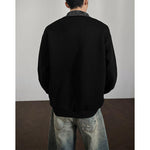 Retro Patchwork Faux Two-piece Sweatshirt