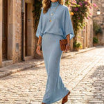 Women's Batwing Top & Maxi Skirt Set