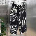 Thin Cotton And Linen Printed Harem Casual Pants