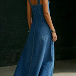Vera | Long Denim Dress with Buttons