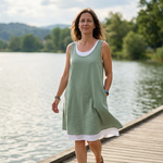 Carla | Two-piece sleeveless dress, loose and casual style