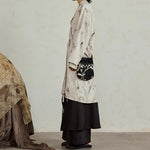 Textured Ink-dyed Mid-length Coat
